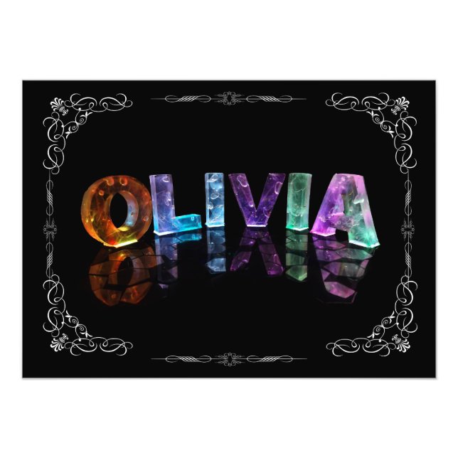 Foto Olivia - O nome Olivia em luzes 3D (Foto (Frente)