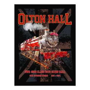 Foto Olton Hall Vintage Comboio a Vapor Comboio Inglês 