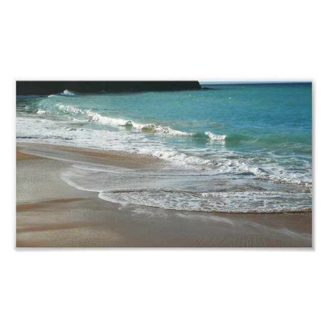 Foto Ondas a Lapidar no Oceano Azul de Turquesa de Prai (Frente)