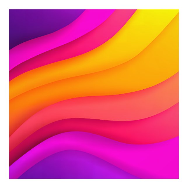 Foto Ondas Arco-íris Magenta (Frente)
