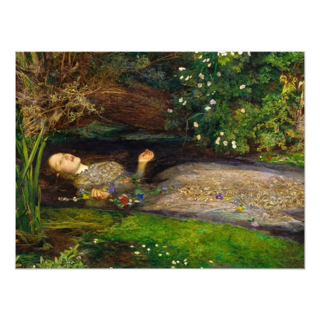 Foto Ophelia de John Everett Millais (Frente)