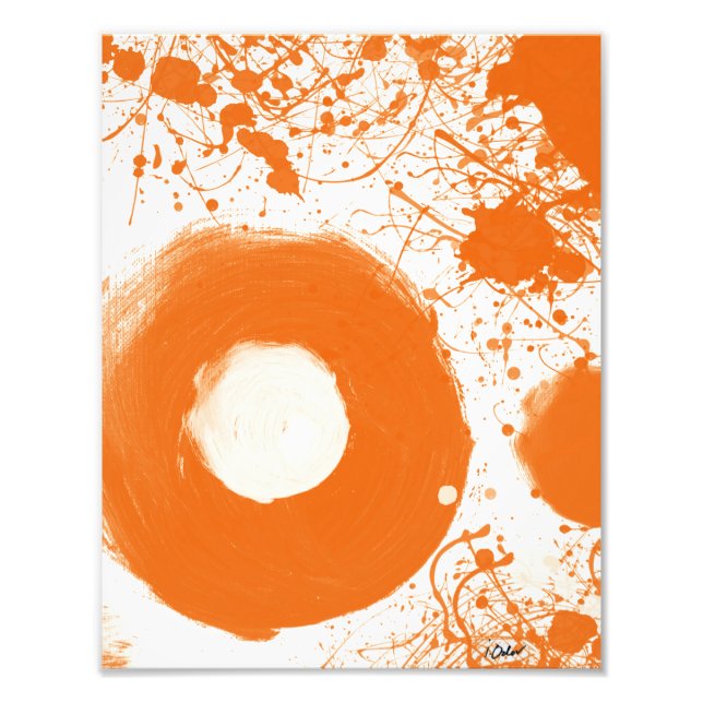 Foto Orange Art Impressão (Frente)