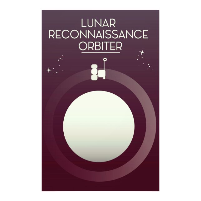 Foto Orbiter de reconhecimento lunar (Frente)