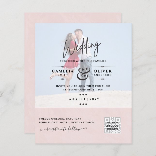 FOTO ORÇAMENTAL CONVITES DE CÓDIGO DE DIVULGAÇÃO Q (Frente/Verso)