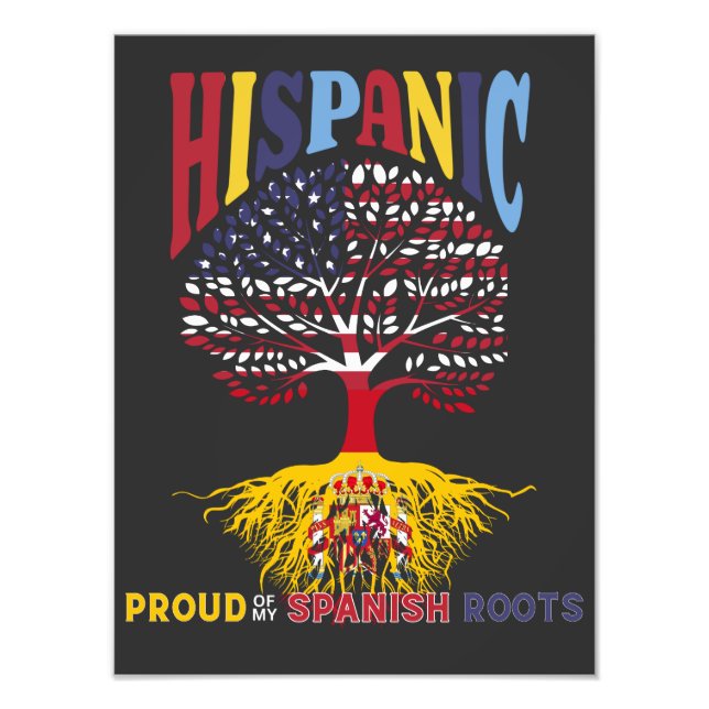 Foto Orgulho das minhas raízes espanholas Herança Hispâ (Frente)