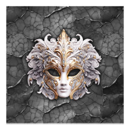 Foto Ornamentado Dourado/Detalhes Brancos da Cinza Marb