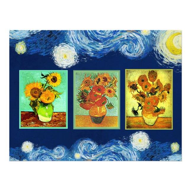 Foto Os famosos Sunflower de Van Gogh (Frente)