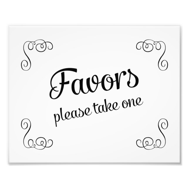 Foto Os Favores De Swirls Por Favor Tome Um Sinal De Ca (Frente)