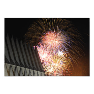 Foto Os fogos-de-artifício explodem