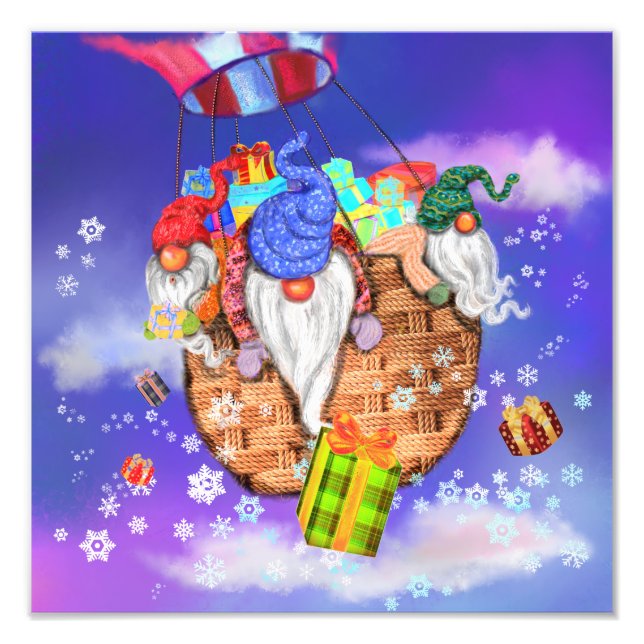 Foto Os Gnomos Voadores da Impressão de Natal dão prese (Frente)