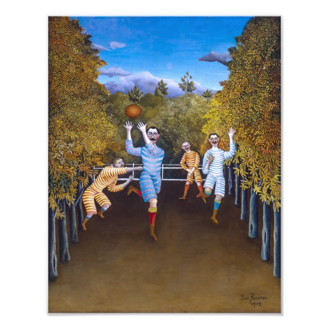 Foto Os Jogadores de Futebol | Henri Rousseau | (Frente)