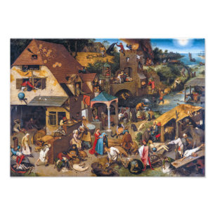 Foto Os Provérbios Holandeses Pieter Bruegel, o Velho
