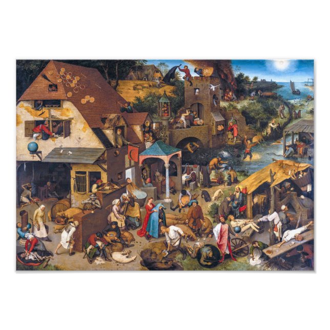 Foto Os Provérbios Neerlandeses | Pieter Bruegel, o Vel (Frente)
