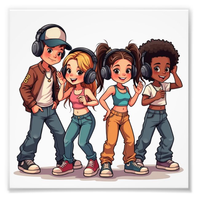 Foto Os quatro amigos artistas (Frente)