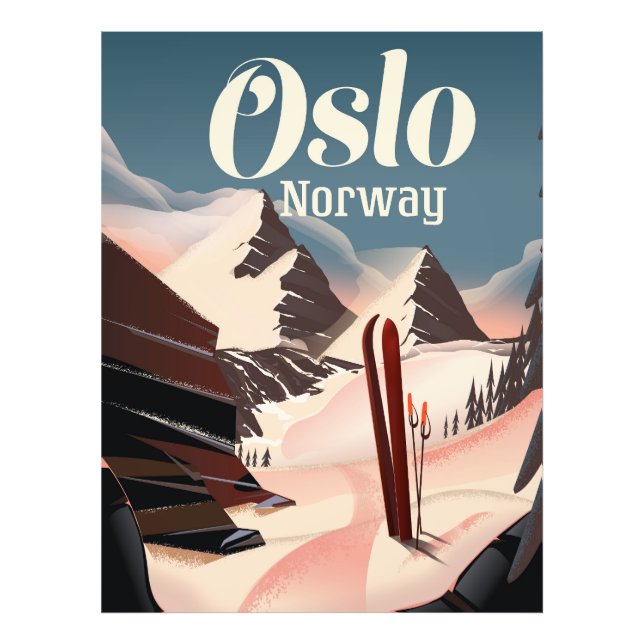 Foto Oslo viagem ski poster (Frente)