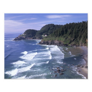 Foto OU, Costa do Oregon, Farol de Heceta Head, em