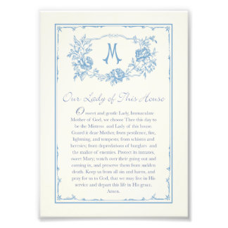 Foto Our Lady of This House Prayer Printable 5x7
