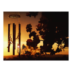 Foto Ouro de chime eólico Sunset