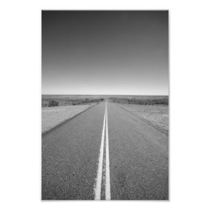 Foto Outback Road Austrália, Preto e Branco - Impressão