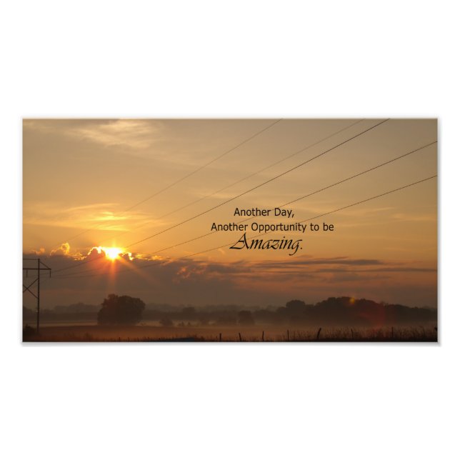 Foto Outro Dia, Outra Oportunidade para ser Incrível (Frente)