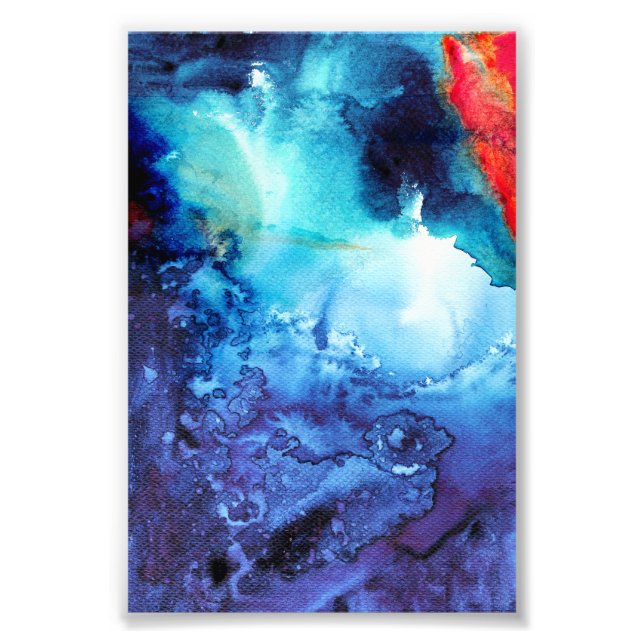 Foto Padrão abstrato Blue Batik (Frente)