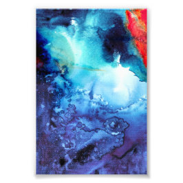 Foto Padrão Abstrato de Batique Azul