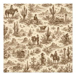 Foto Padrão contínuo de Toile do Deserto Ocidental Vint