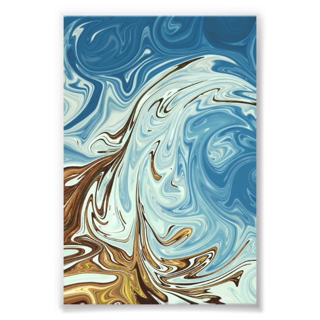 Foto Padrão de abstrato de derrame líquido (Frente)
