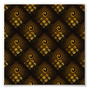 Foto Padrão de Arte Abstrato Elegante Boho Moderno Dour