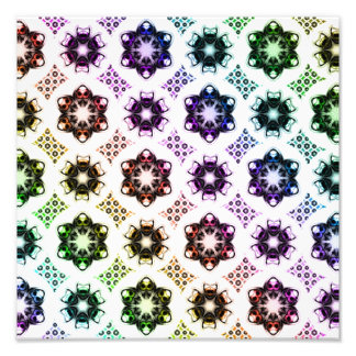 Foto Padrão de Arte Fratural Alienígena Arco-Íris