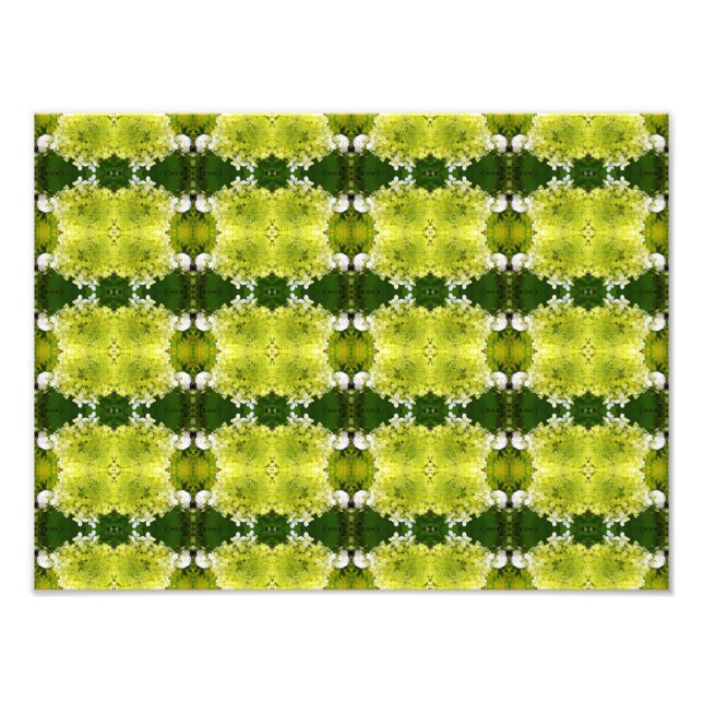 Foto Padrão de Blooms de Abstrato Verde Chartreuse (Frente)