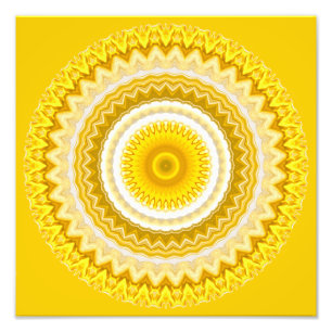Foto Padrão de Daffodil Mandala Amarelo
