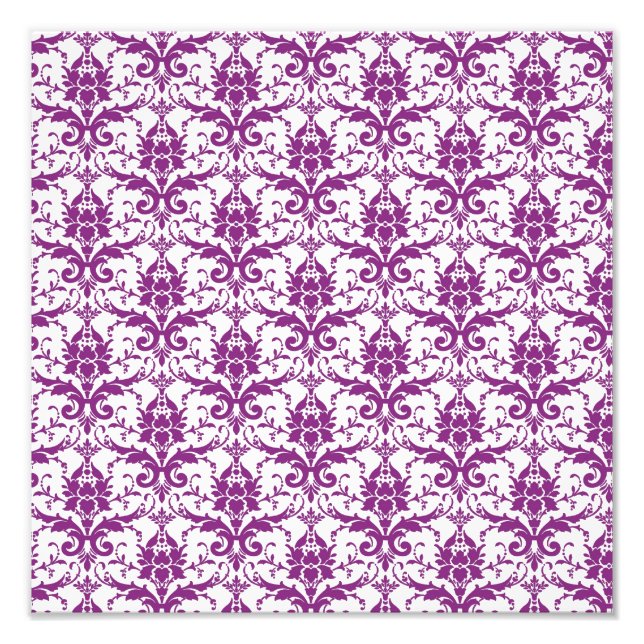 Foto Padrão de Damasco Roxo (Frente)