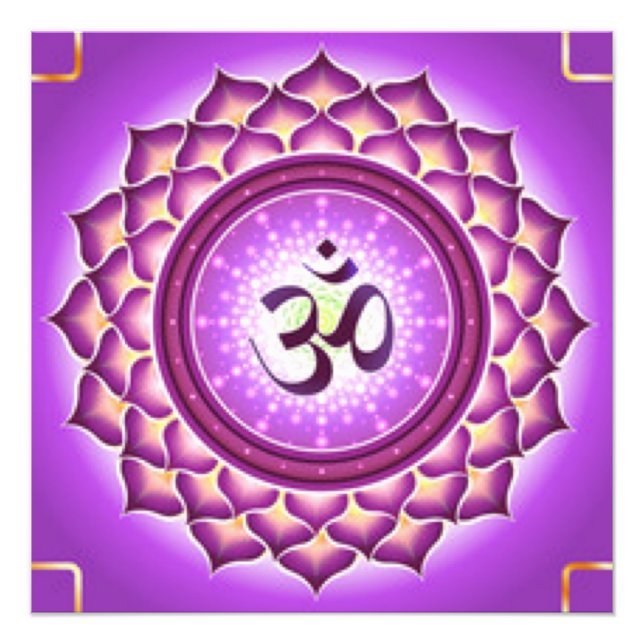 Foto Padrão de Design do Chakra da Coroa (Frente)