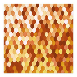 Foto Padrão de favo de mel em cores de hidromel e mel t