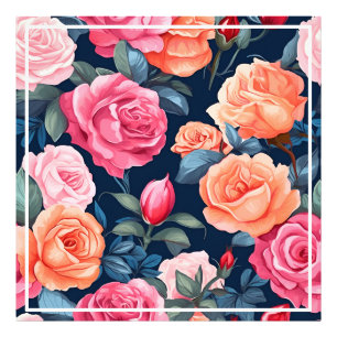 Foto Padrão de Flores Desabrochando Rosas-80037 
