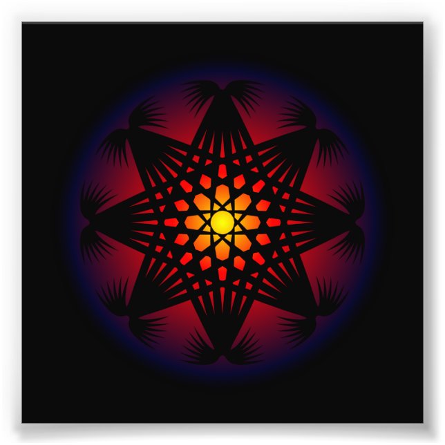 Foto Padrão de Grade de Runa do Círculo (Frente)