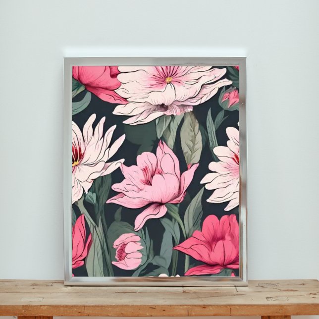 Foto Padrão Invisível de Dreamscape Floral Cor-de-Rosa  (Criador carregado)