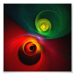 Foto Padrão Moderno de Abstrato de Arte Yin Yang Verde 