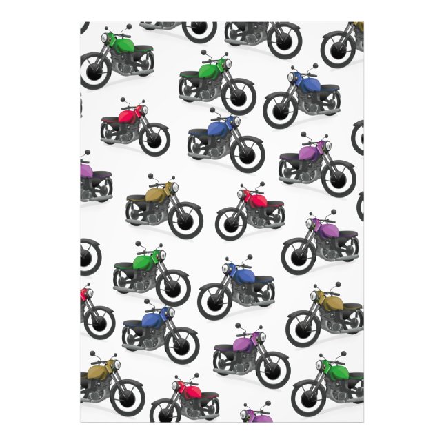 Foto Padrão multicolorido de motociclo (Frente)