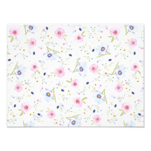 Foto Padrão Sem Costura Floral de Aquarela
