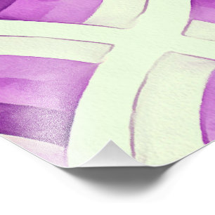 Foto Padrão Vintage Groovy Arco-íris em Lilás Roxo