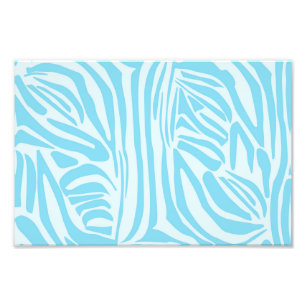 Foto Padrão Zebra Azul