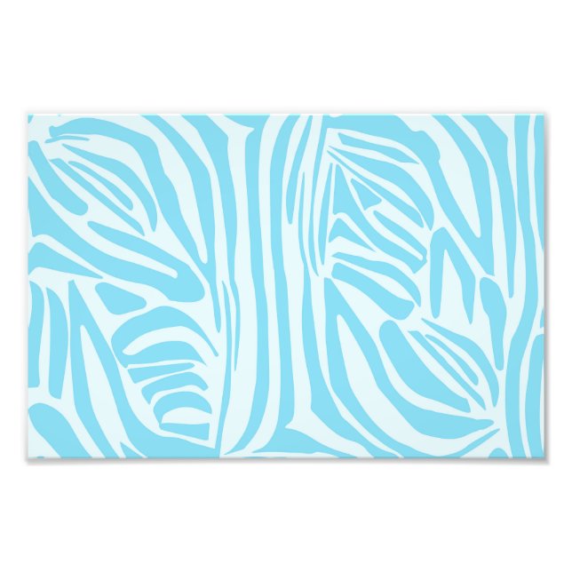 Foto Padrão Zebra Azul (Frente)