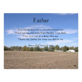 Foto Padre Poem Photo Impressão