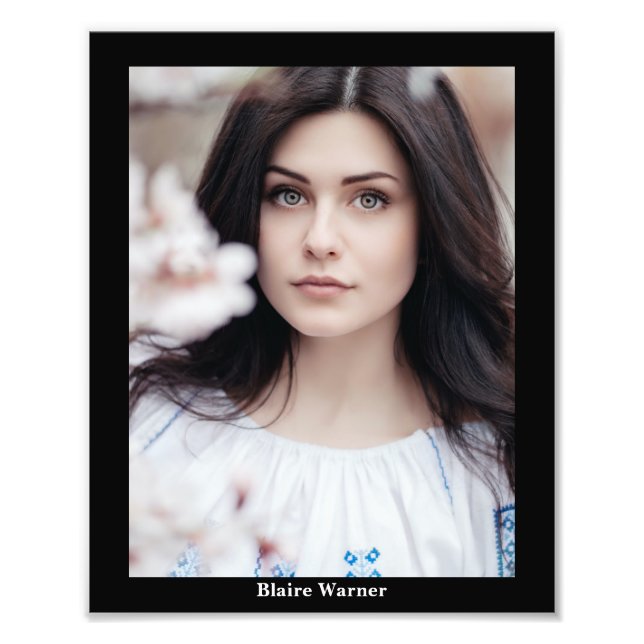 Foto Pageants Modelando Captura Fotogênica 8x10 (Frente)