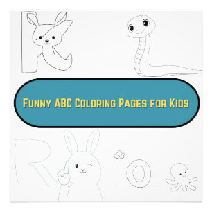 Foto Páginas de Colorir ABC Divertidas para Crianças