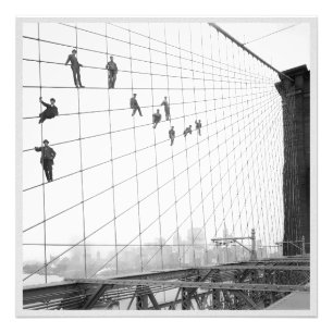 Foto Painting Brooklyn Bridge Vintage