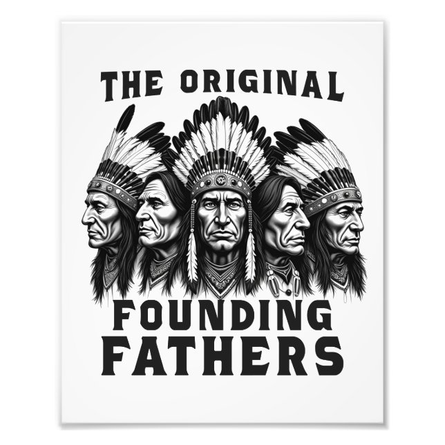 Foto Pais Fundadores Indianos Nativos Americanos (Frente)