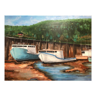 Foto Paisagem Acryílica da Vila de Pesca